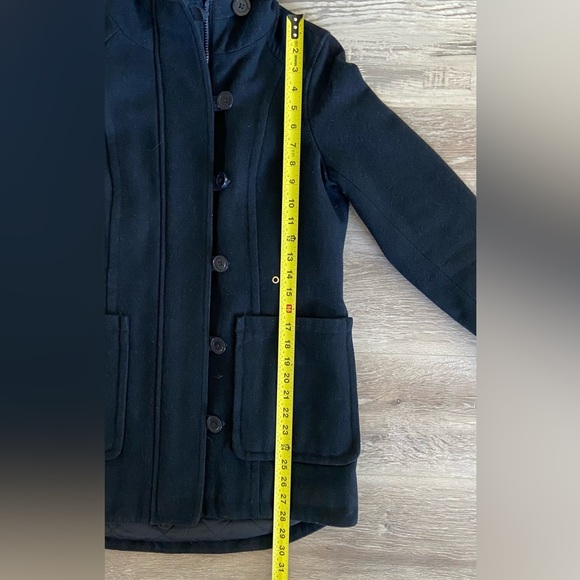 American Eagle Navy Wool Parka - Picture 9 of 12